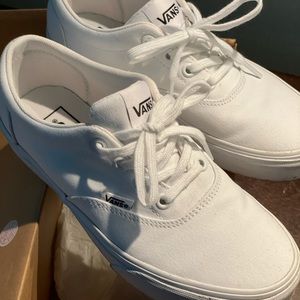 White Vans. Comes with box